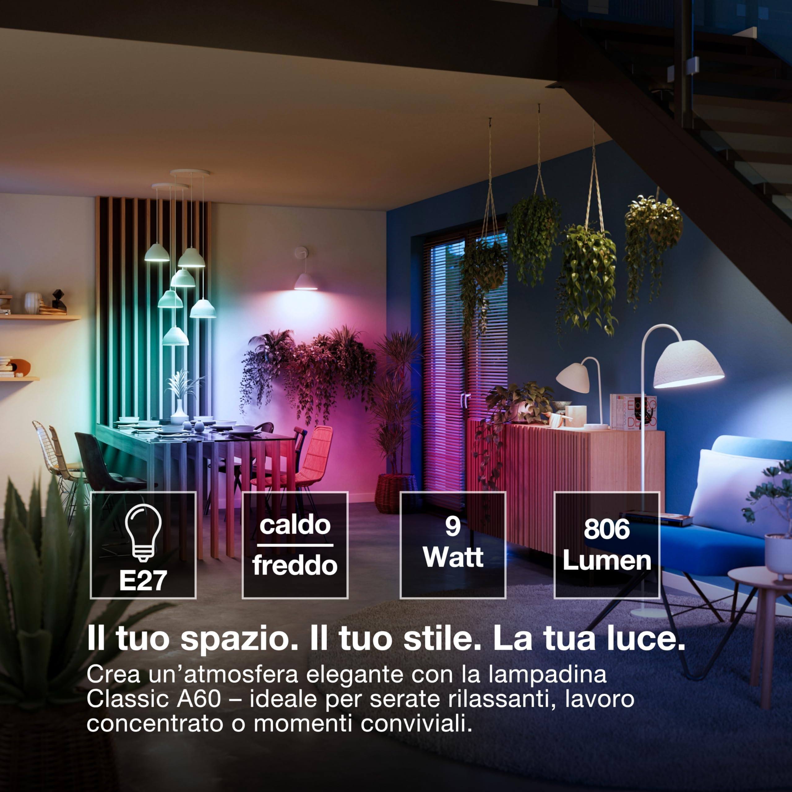 OSRAM Lampadina LED SMART A60 forma E27 9W ZigBee colori RGBW