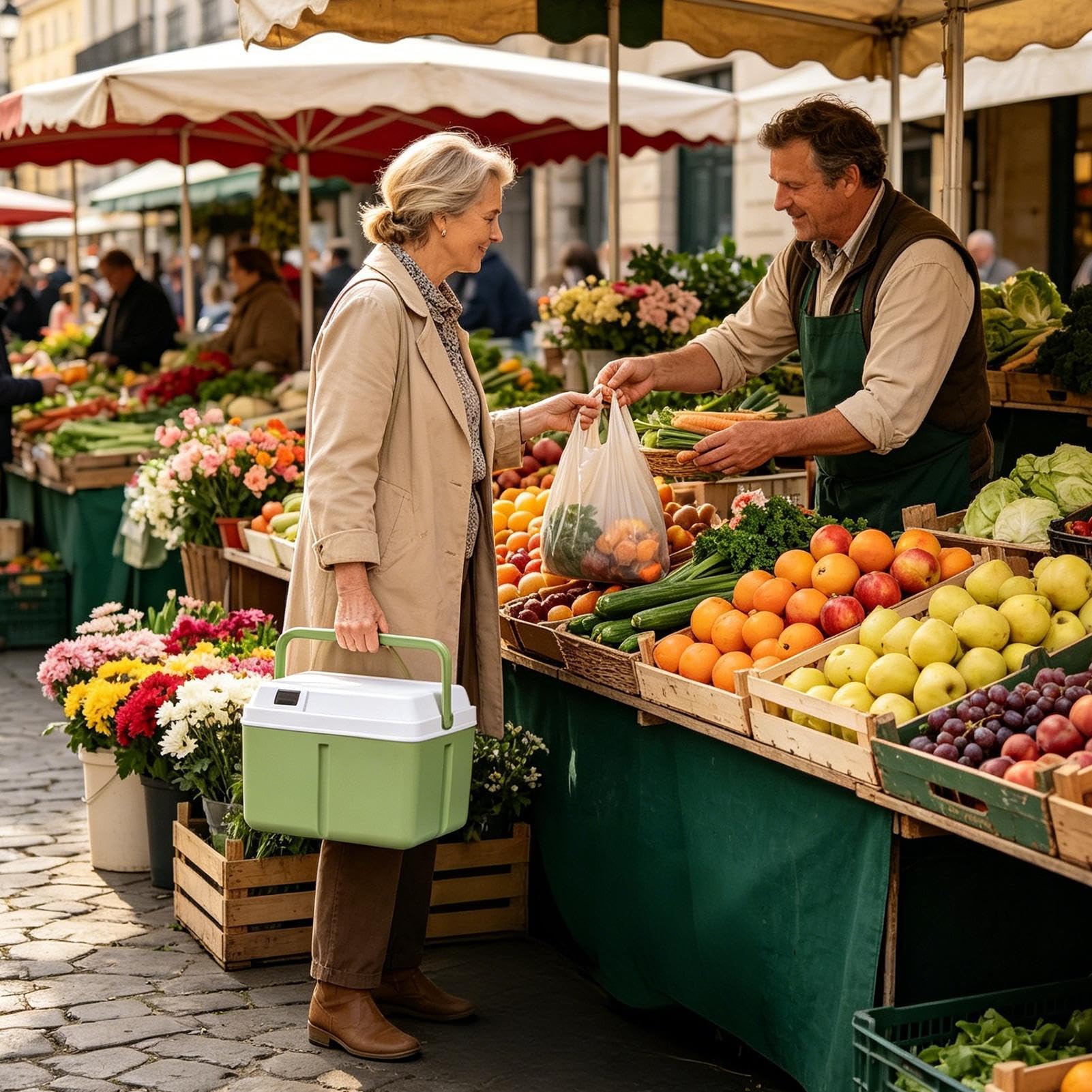 Cooler Da Campeggio 5 L Portatile Isolato Con Display Temperatura | Cooler Rigidi Rotostampati Per Bevande Cibo Outdoor Campeggio Picnic Barca Escursionismo Barbecue Spiaggia Viaggio