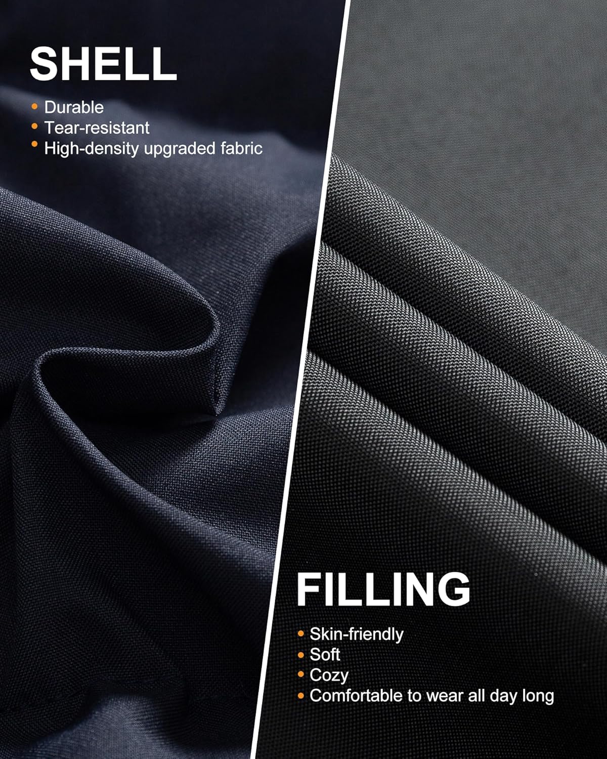 Chrisuno Men's Winter Coat Waterproof Warm Puffer Jacket Quilted Insulated Bubble Jackets with Hood - Image 5