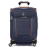 Travelpro Crew Versapack Softside Expandable 8 Spinner Wheel Carry on Luggage, USB Port, Men and Women, Patriot Blue, Carry on 21-Inch Patriot Blue Carry on 21-Inch