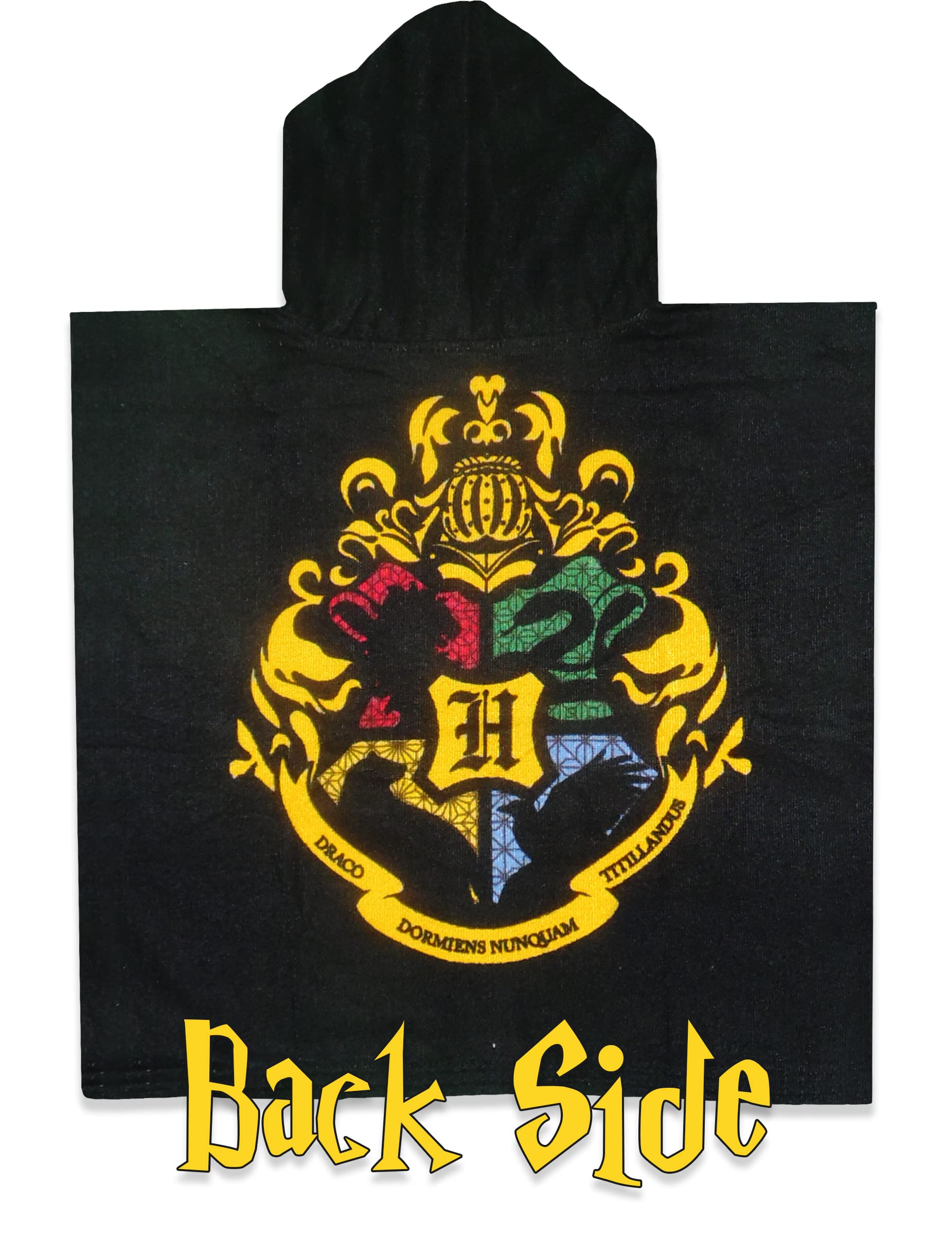 Asciugamano Harry Potter Con Cappuccio - Poncho Per Bambini, Cotone, Hogwarts, Spiaggia E Piscina - Foto 5