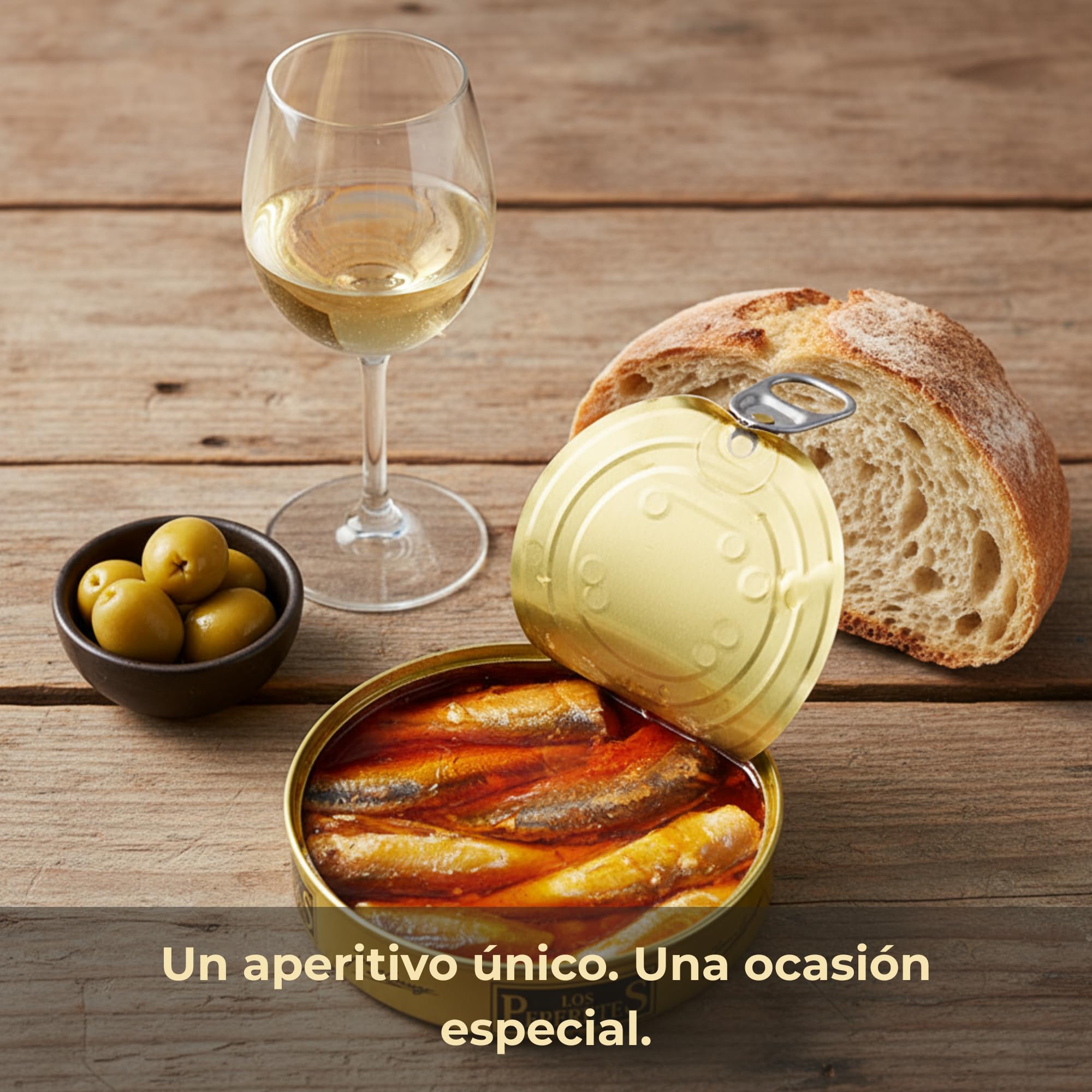 LOS PEPERETES x3 Lata Boquerones en Escabeche 120 g | Conserva Gourmet Gallega | Boquerones Pequeños del Atlántico en Aceite de Oliva y Vinagre Natural | Elaboración Artesanal | Sabor Tradicional