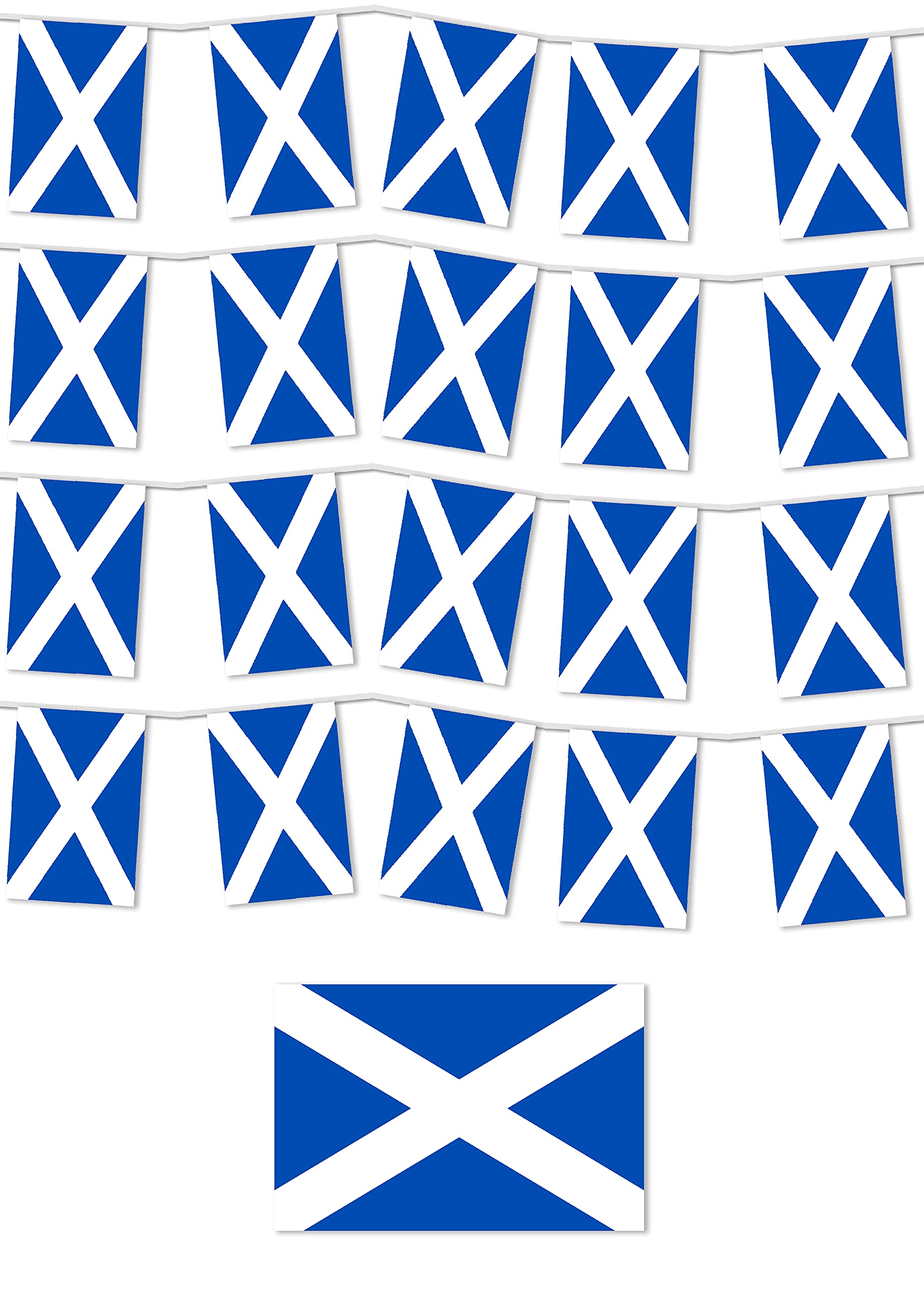 Scotland Party Bunting/Various Lengths (50m, Multi)