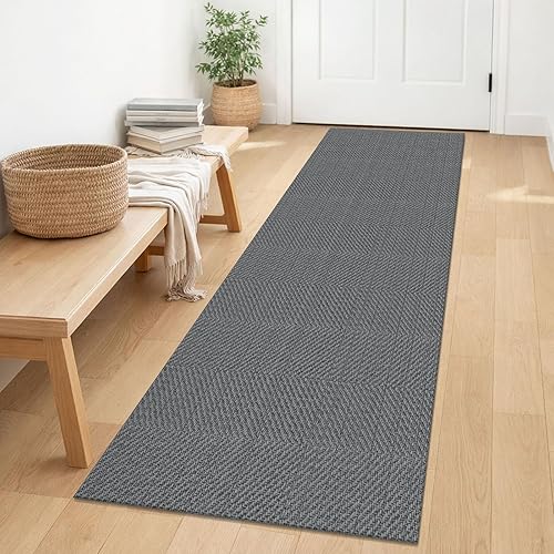 Miniatura 38 de IOHOUZE Alfombra lavable de 3 x 8 pies con parte trasera de goma antideslizante para pasillo ancho para pasillo de entrada, alfombra de cocina