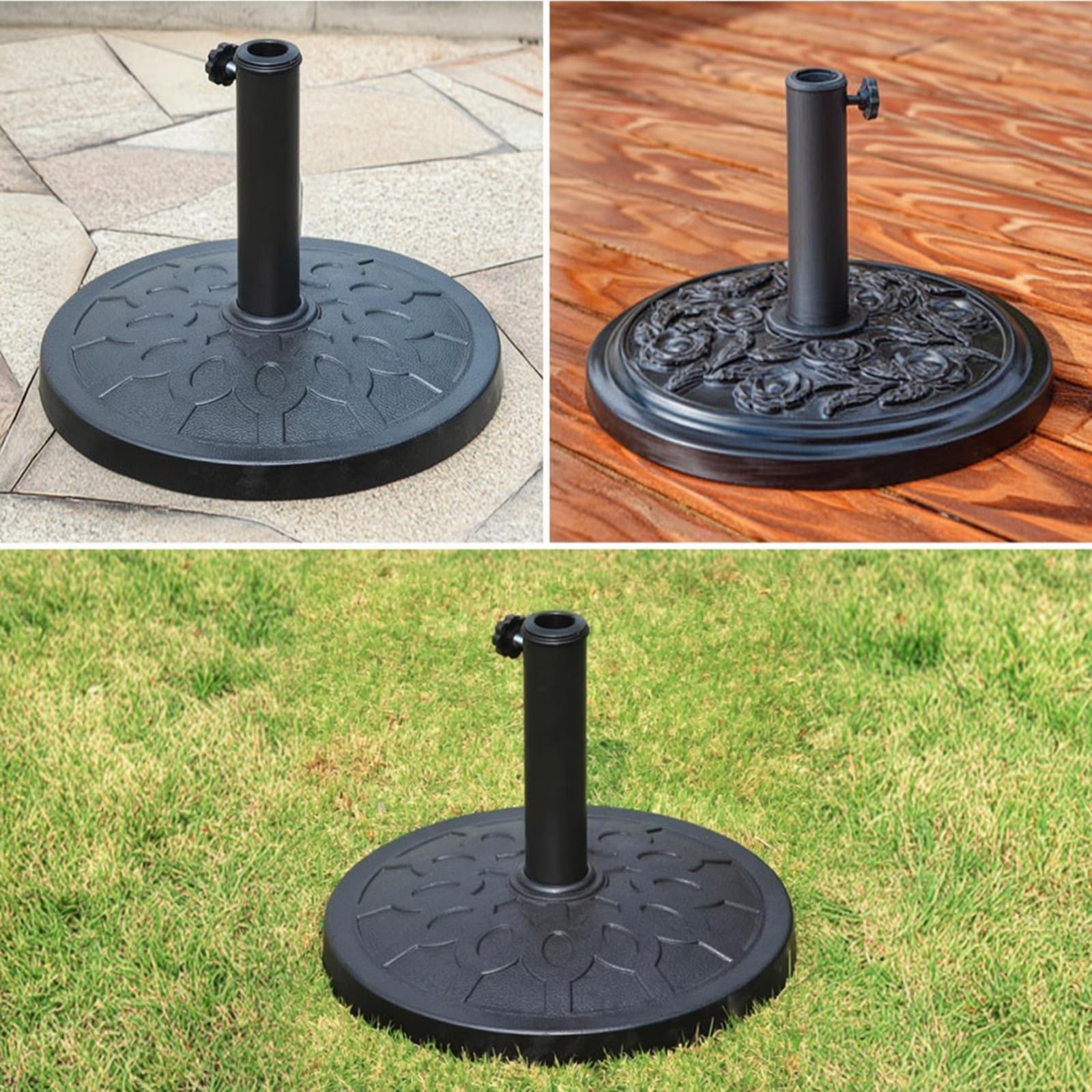 Portaombrellone Regolabile Base Resistente Ombrellone per Giardino, Patio, Piscina