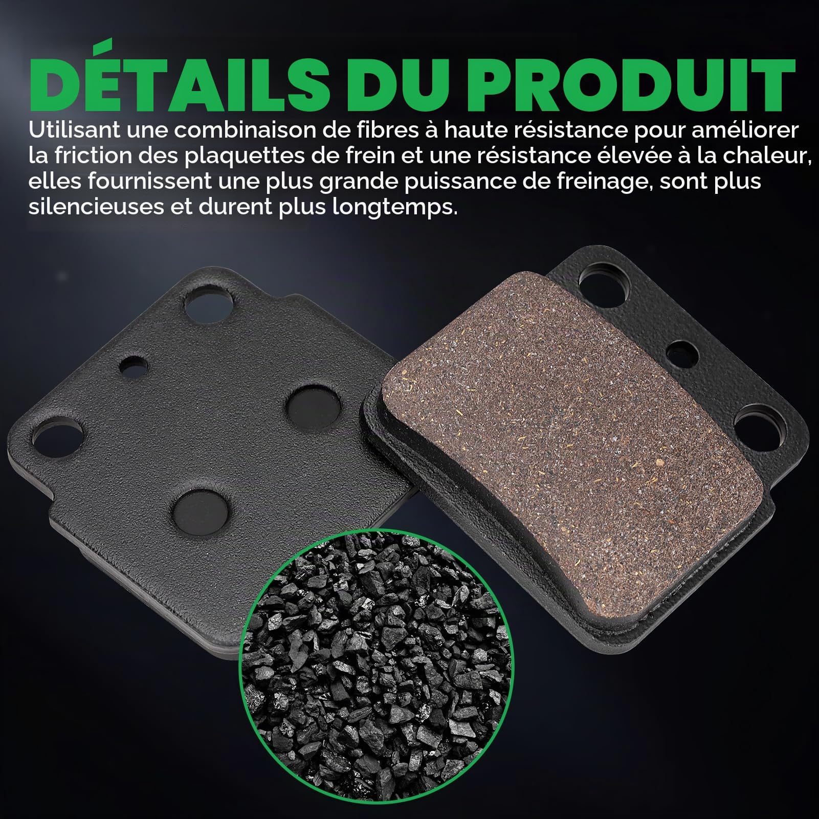 Plaquettes de frein avant et arriere pour SUZUKI LTZ400 LT-Z400 LT Z 400 K/Z/L 2003 2004 2005 2006 2007 2008 2009 2010 2011 2012