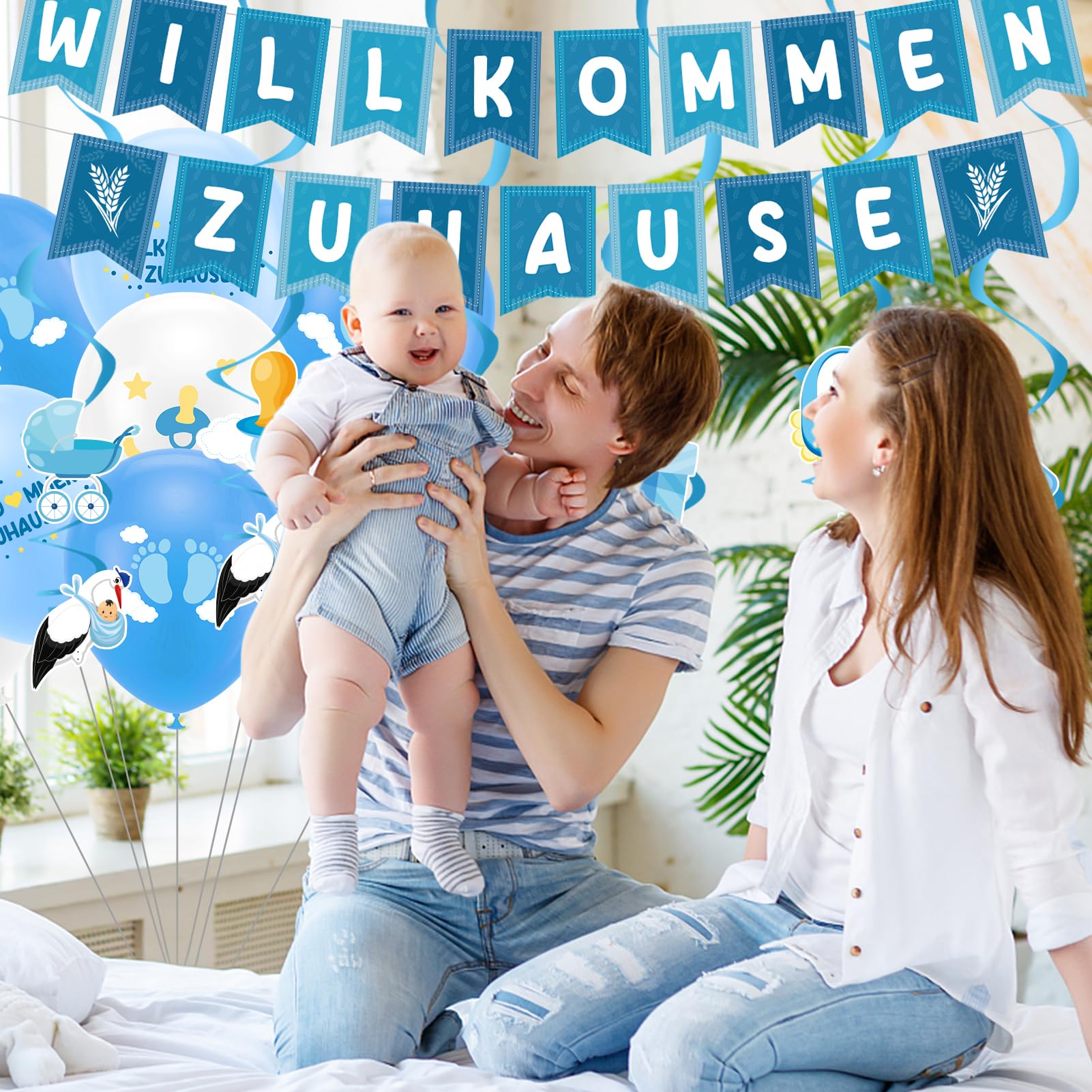 Produktbild von Rosa Elefant Babyparty Dekoration Willkommens Baby Banner Für Mädchen
