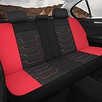 Vista 22 de CAROMOP Breathable Car Seat Cover 2 Front Seats, 3D Air Mesh Cloth Seat Covers for Cars, Universal Fit Automotive Car Interior Covers for SUV Vans