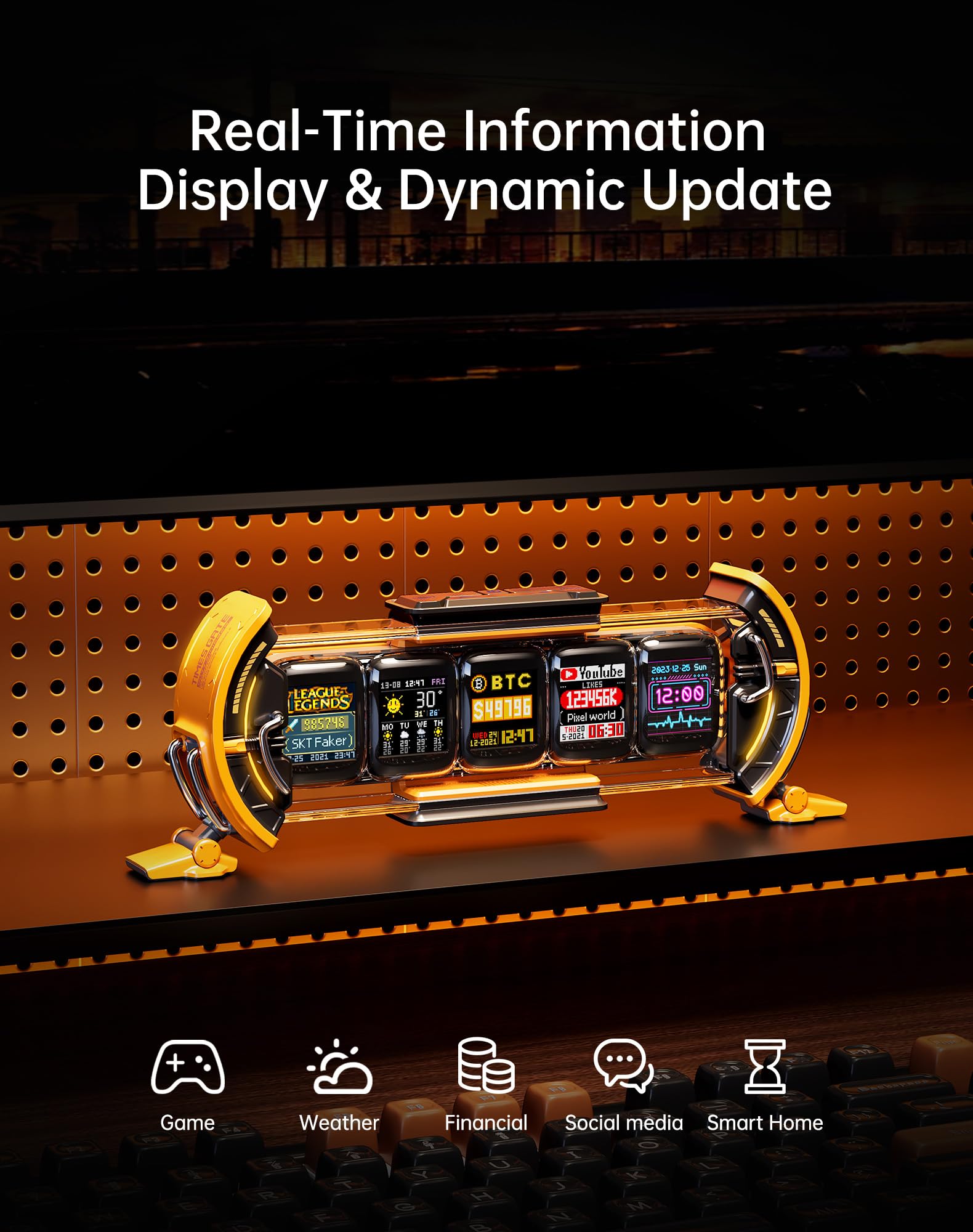 その他 Times Gate Amazon.co.jp: Divoom Times Gate 置き時計 おしゃれ デジタル