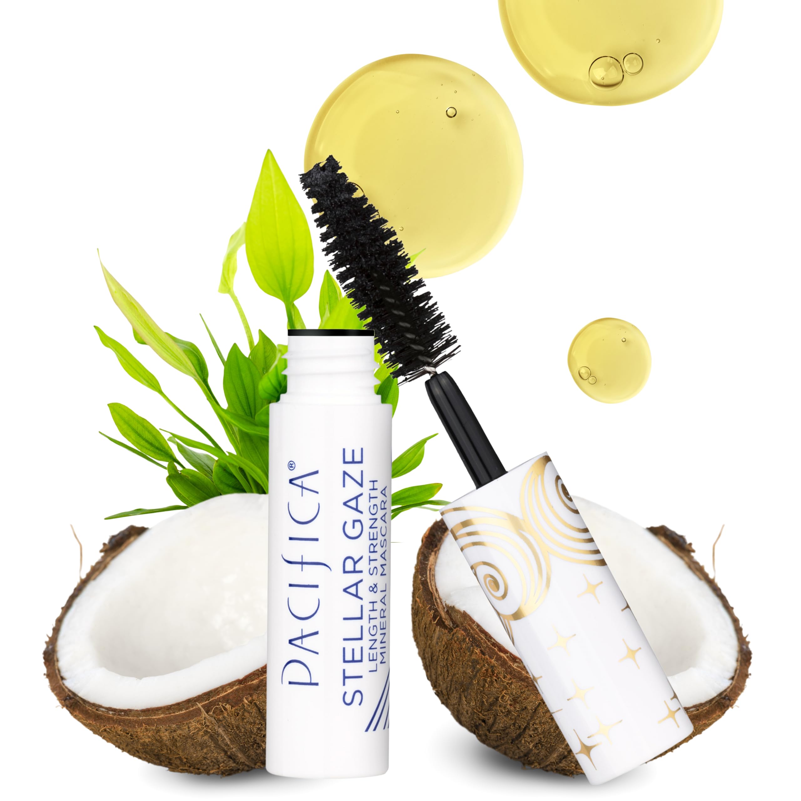 Pacifica Mini Stellar Gaze Mascara – Supernova Black Trial Size, Length & Strength Mineral Mascara, Travel-Friendly, Vegan Ophthalmologist Tested 0.12 Fl Oz (Pack of 1)