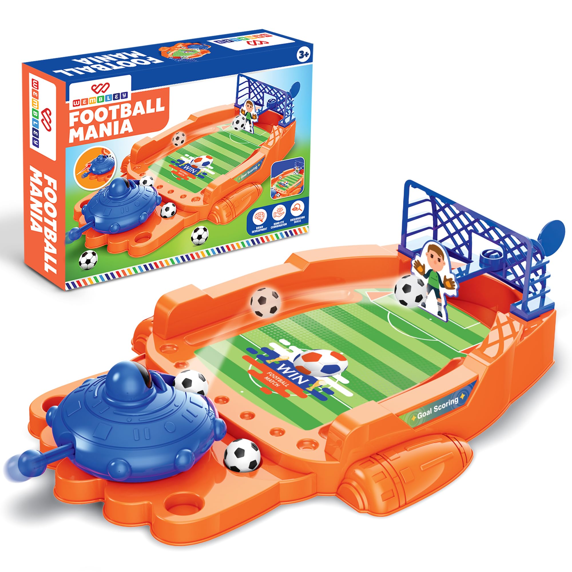 Wembley Football Mania Game for 3+ Years Old Kids| Soccer Shooting Board Challenge Game that Improves Hand-Eye Coordination for Boys and Girls| Birthday Gift for 3-7 Years Old Boys and Girls-image-49