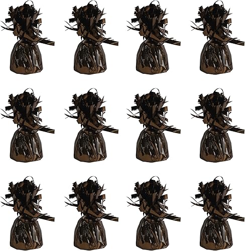 Miniatura 8 de Beistle 50804-ASST 12 Piezas Color Surtido, globo de pesos con envoltura metálica