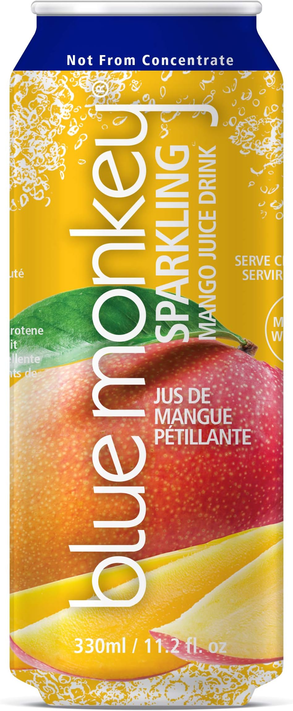 blue monkey Sparkling Juice, 55, Mango, (Pack of 12