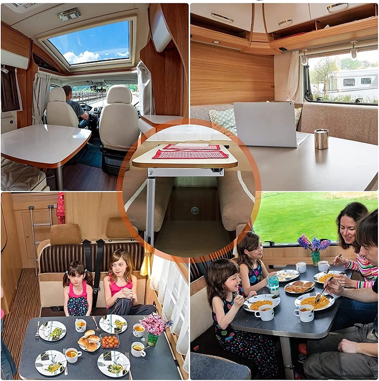 Rv Dinette Table Legs Adjustable,Removable Table Leg Rv Accessories Detachable,Risers Swivel Table Leg Extenders