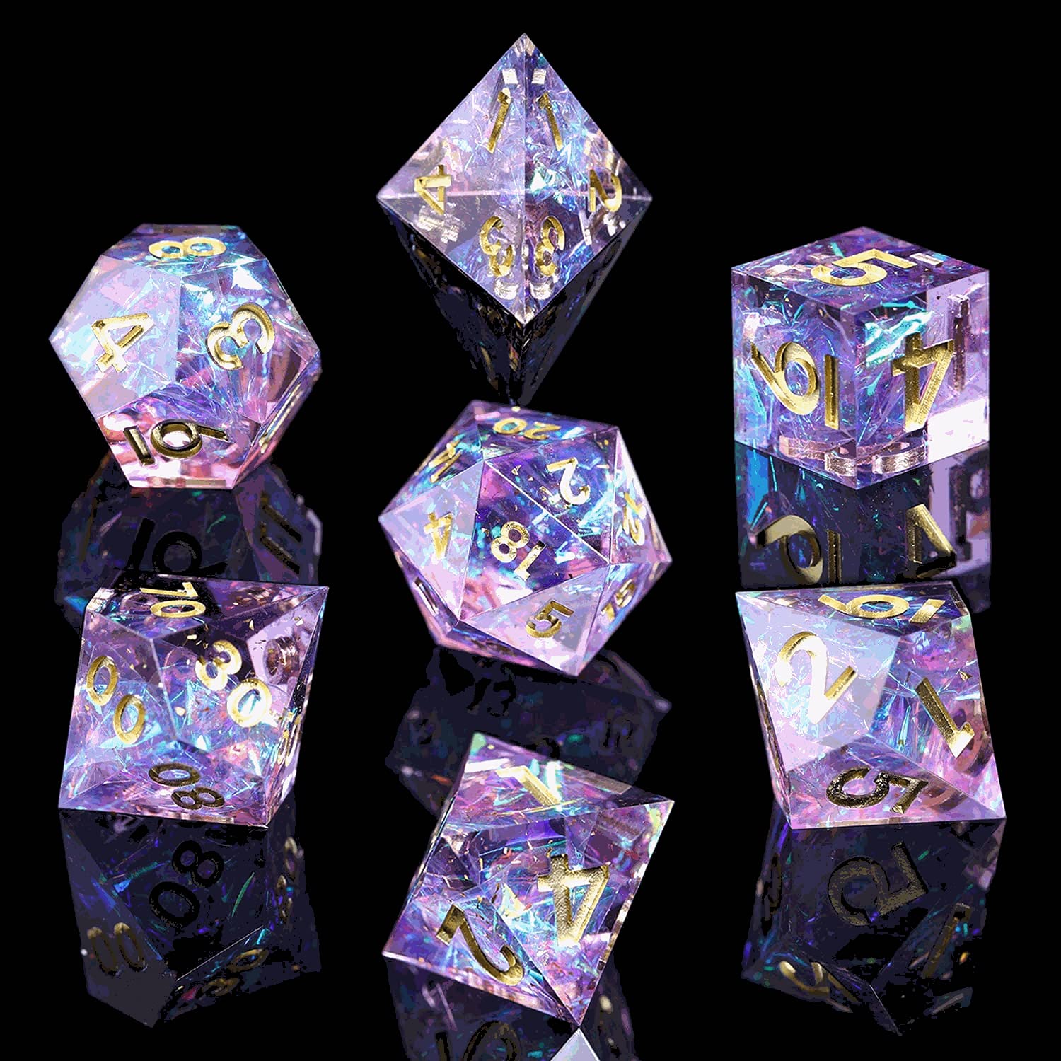 Amazon | yarui多面体サイコロ DND ダイスセット 手作り デザイナー7