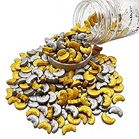 Vista 16 de SE Si&Moos Gránulos de estrellas blancas para decoración de pasteles, decoración de pasteles de estrellas, estrellas blancas comestibles grandes