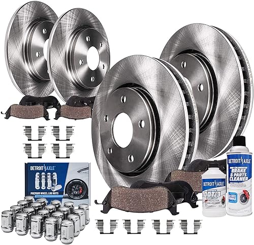 Miniatura 50 de Detroit Axle - Kit de freno trasero para Chevy GMC Suburban Silverado Sierra Yukon XL 1500 Tahoe Escalade 2007-2013 Rotores de freno de disco de