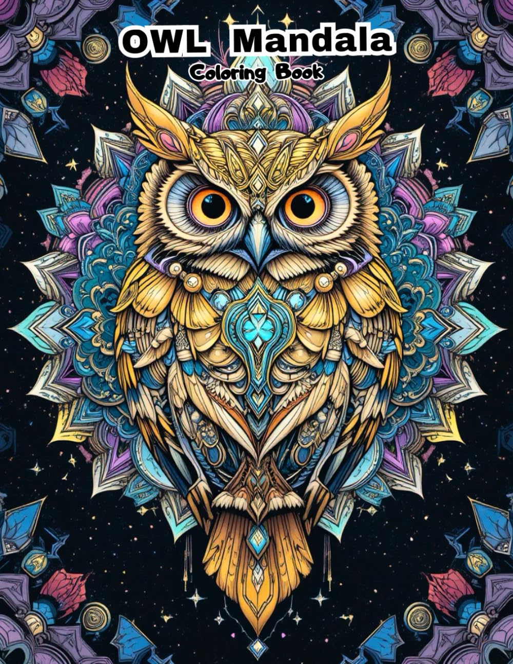 Nocturnal Art Therapy: 50 Intricate Owl Mandala Patterns for Mindfulness and Anti-Anxiety