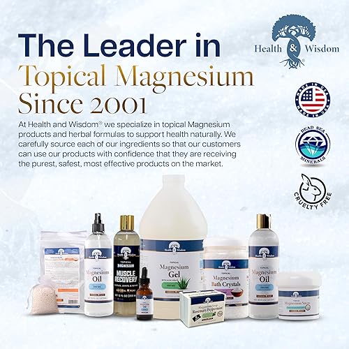 Miniatura 6 de Heath and Wisdom Magnesium Snow - baño de magnesio, baño de magnesio, polvo de carbonato de magnesio, magnesio para baño, polvo de magnesio