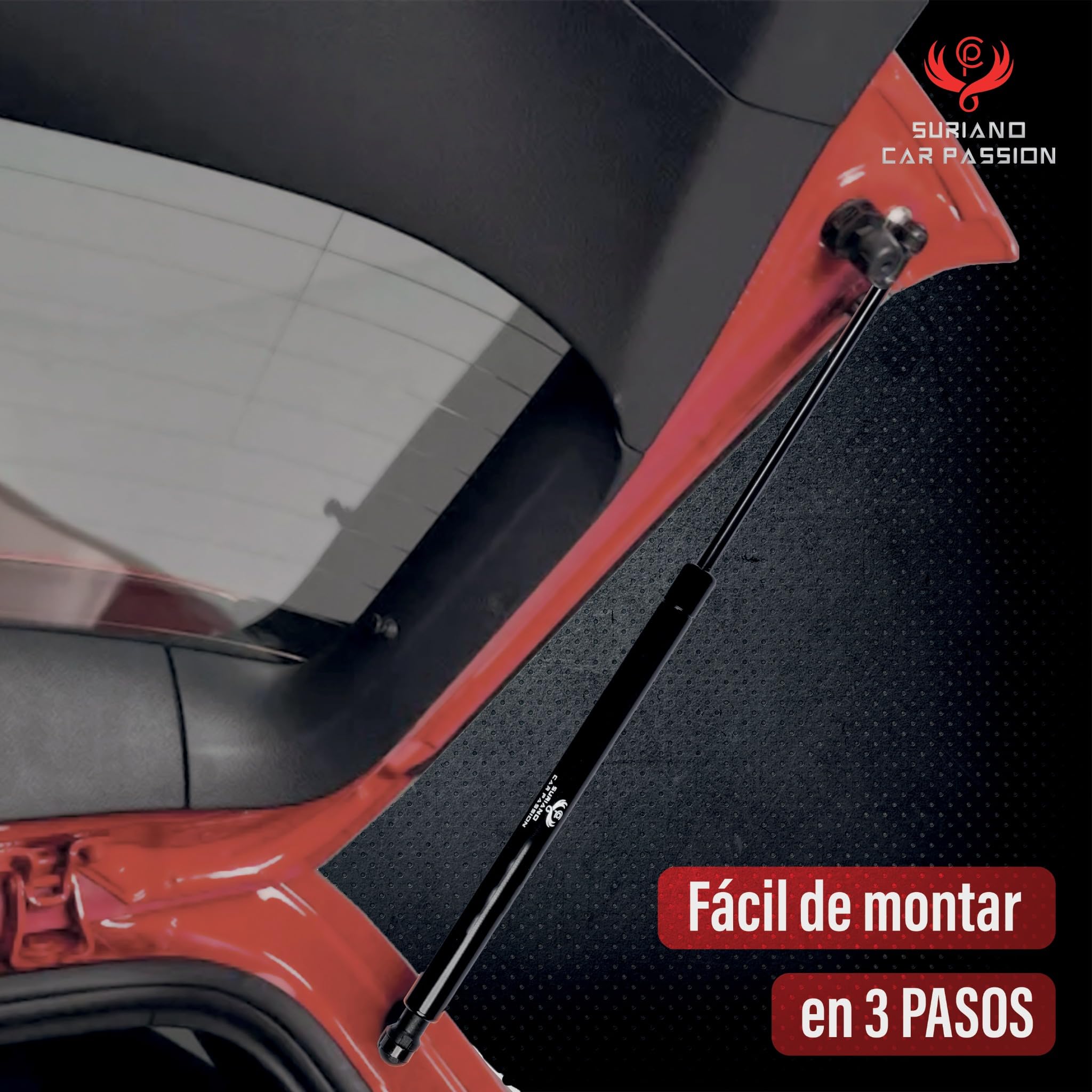 Amortiguador Maletero Compatible con Ford S-Max SMAX desde 2006 hasta 2010 Resorte de Gas para Puerta Trasera de Coche — view 4