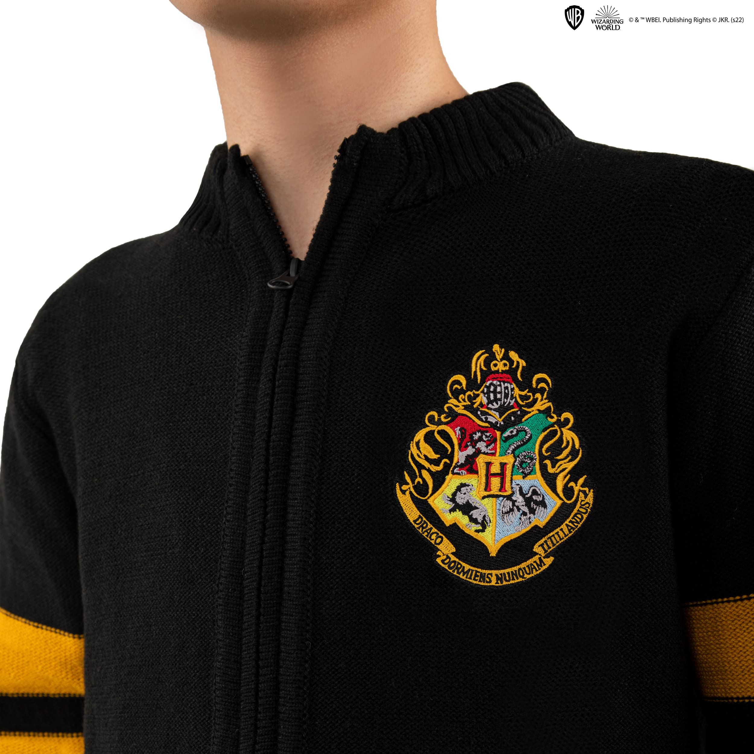 Cinereplicas Harry Potter - Pull à Fermeture éclair intégrale Poudlard - Licence Officielle