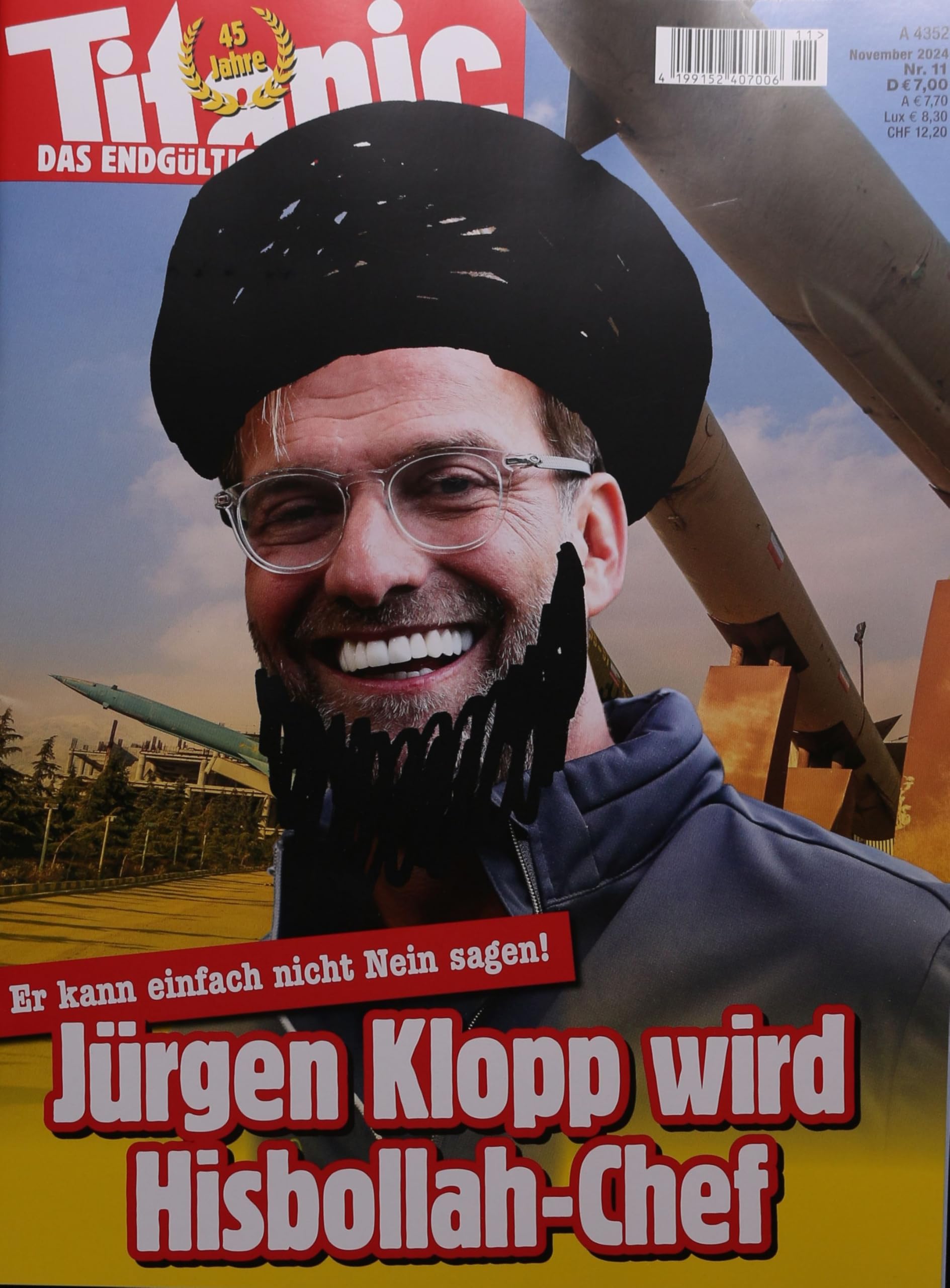 Cover of Titanic, November 2024