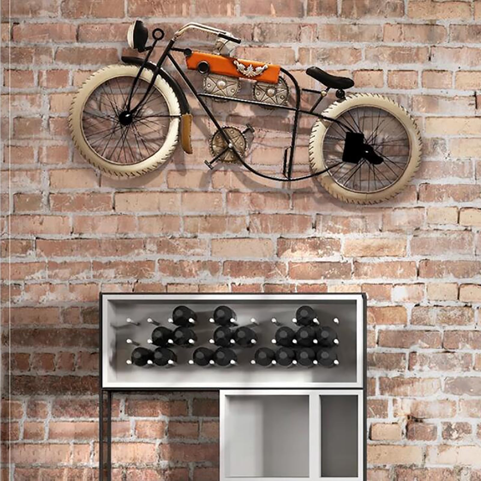Amazon.co.jp: メタル自転車ウォールアート インダストリアルスタイル