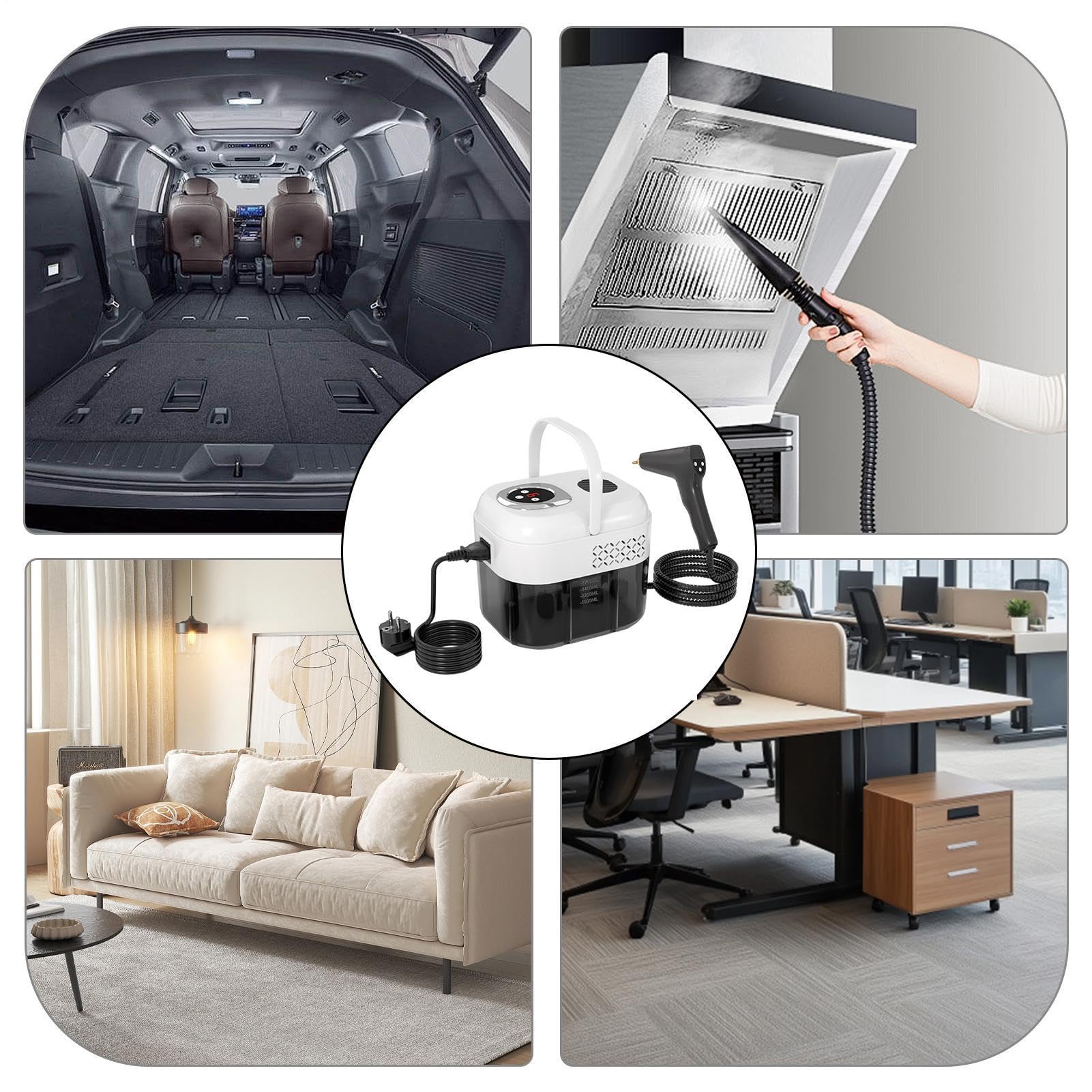 Limpiador A Vapor Para Doméstico Eliminación de manchas portátil, multis y | Limpiador a Vapor de Doméstico para muebles alfombra madera noble sofá tapicería azulejos sofá