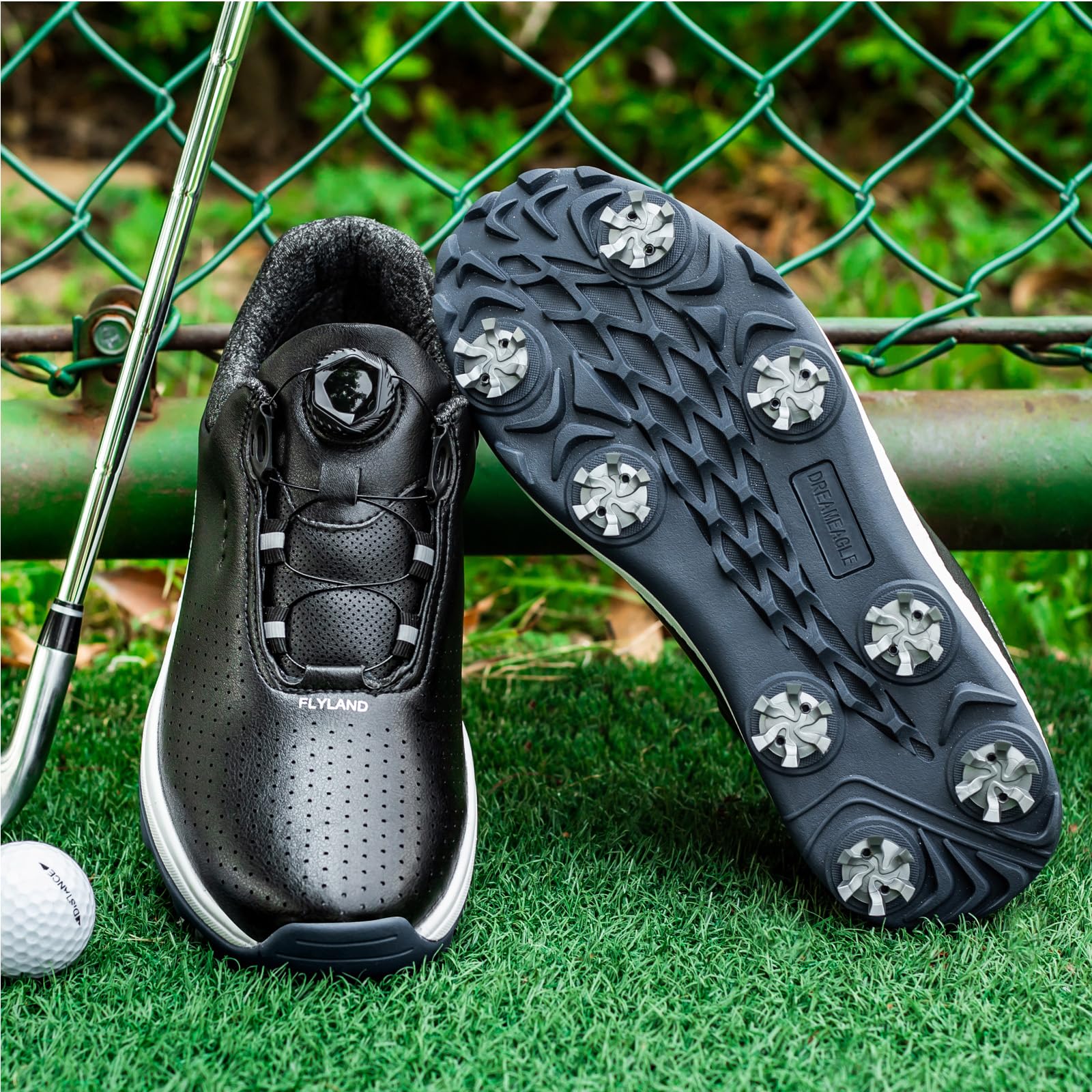 Zapatos De Golf Unisex, Profesionales Zapatillas De Golf Antideslizantes, Zapatillas De Deporte Informales con Cierre De Giro para Entrenamiento