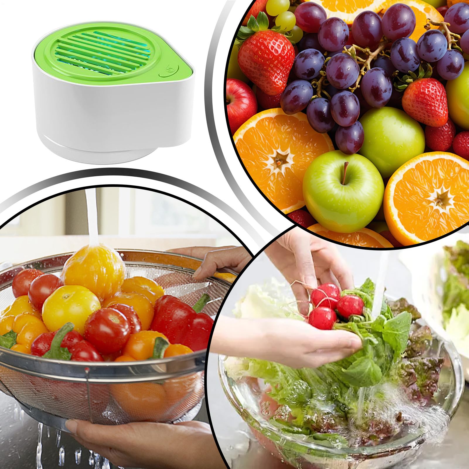 Máquina limpiadora de Frutas - Dispositivo de de Verduras | Herramienta inalámbrica de alimentación Saludable | Máquinas de Limpieza de desinfección de Frutas adecuadas para Eliminar
