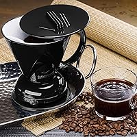 Vista 4 de Clever Coffee Dripper and Filters, Large 18 oz (Black) Barista's Choice Safe BPA Free Plastic Includes 100 Filters