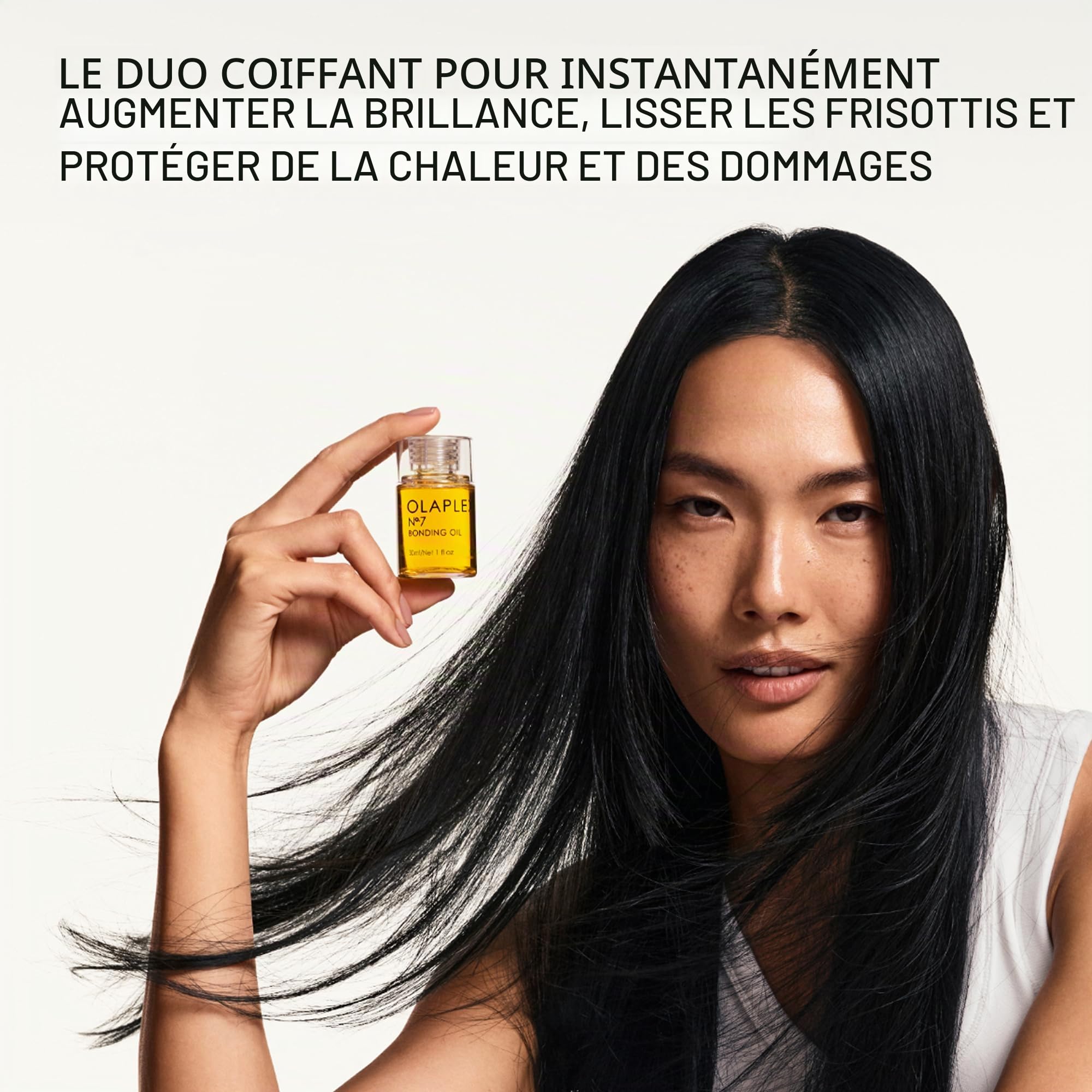 Olaplex N°.7 Bonding Oil: Concentrated High Shine Oil | Heat Protectant, Visibly Smooths & Softens Hair, Added Color Vibrancy, Up to 72 Hour Frizz Control | For Coily, Curly, Straight, and Wavy