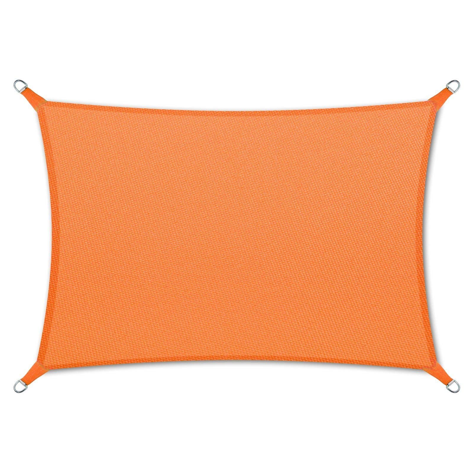 Voile d'ombrage imperméable 5x7m rectangulaire contre la chaleur du balcon