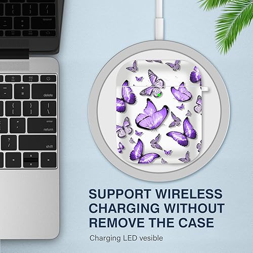 Vista 291 de Maxjoy for AirPods 2nd Generation Case, Unique Design Hard Protective Shockproof Airpods Case Cover with Keychain Compatible with Apple AirPods Sea