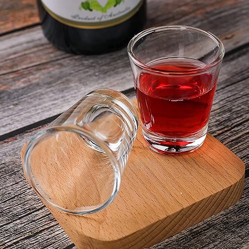 Miniatura 4 de SuproBarware Juego de 36 vasos de chupito de base pesada a granel de 1.75 oz 1.7 fl oz redondos para espresso, whisky, licores y tequila