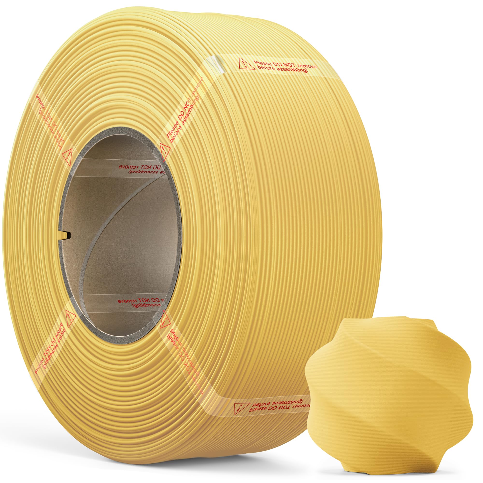 MarsWork Matte PLA Refill Filament 1kg (2.2lbs) for Reusable Spools, 1.75mm Spool-Less 3D Printing Filament, Compatible with Bambu Lab 3D Printers –