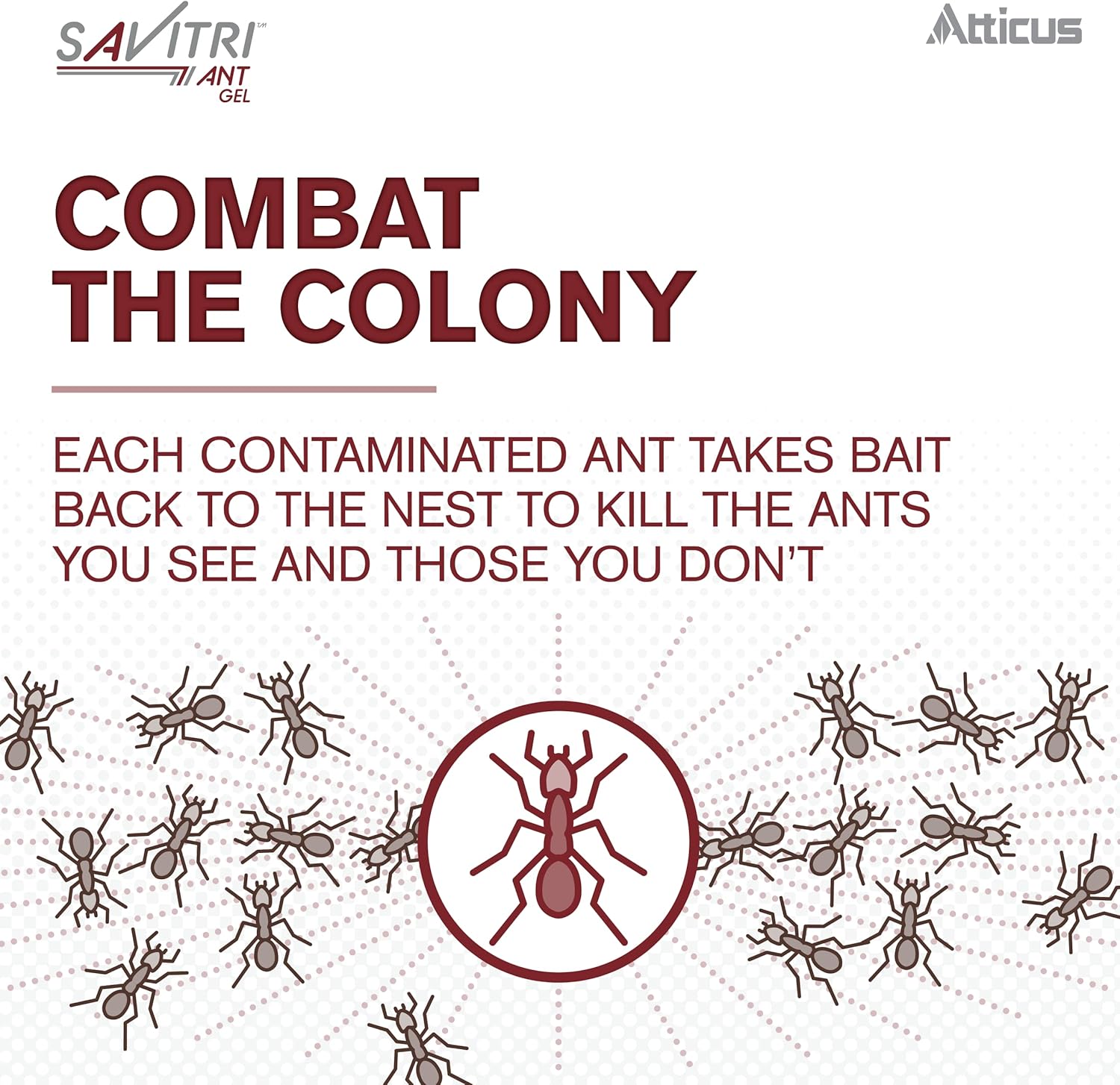 Atticus Talak 7.9% F Bifenthrin Insecticide Concentrate (96 oz) with Savitri Ant Gel Bait (4 x 30 Grams)