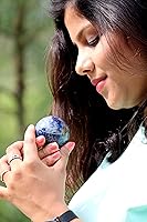 Vista 4 de Jet Sodalite 1.772-1.969 in - Esfera de bola tallada a mano, cristal tallado a mano, curación, enfoque devocional, chakras espirituales, Jet