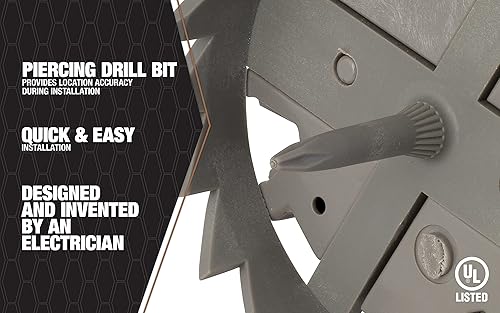 Miniatura 4 de Southwire -MSBST250 - Caja eléctrica de techo y caja inteligente con dientes de tiburón con sierra de agujero