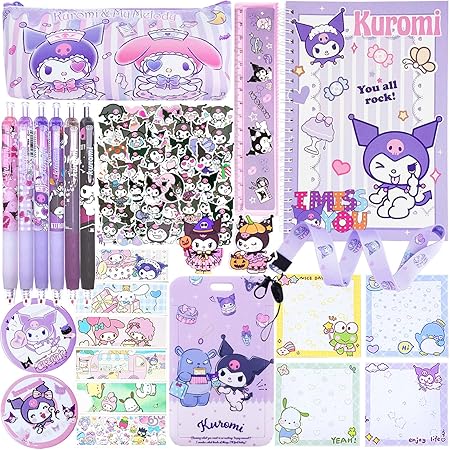 Amazon.com: Koiswim Cute Cartoon School Supplies Anime Stationery Gift ...
