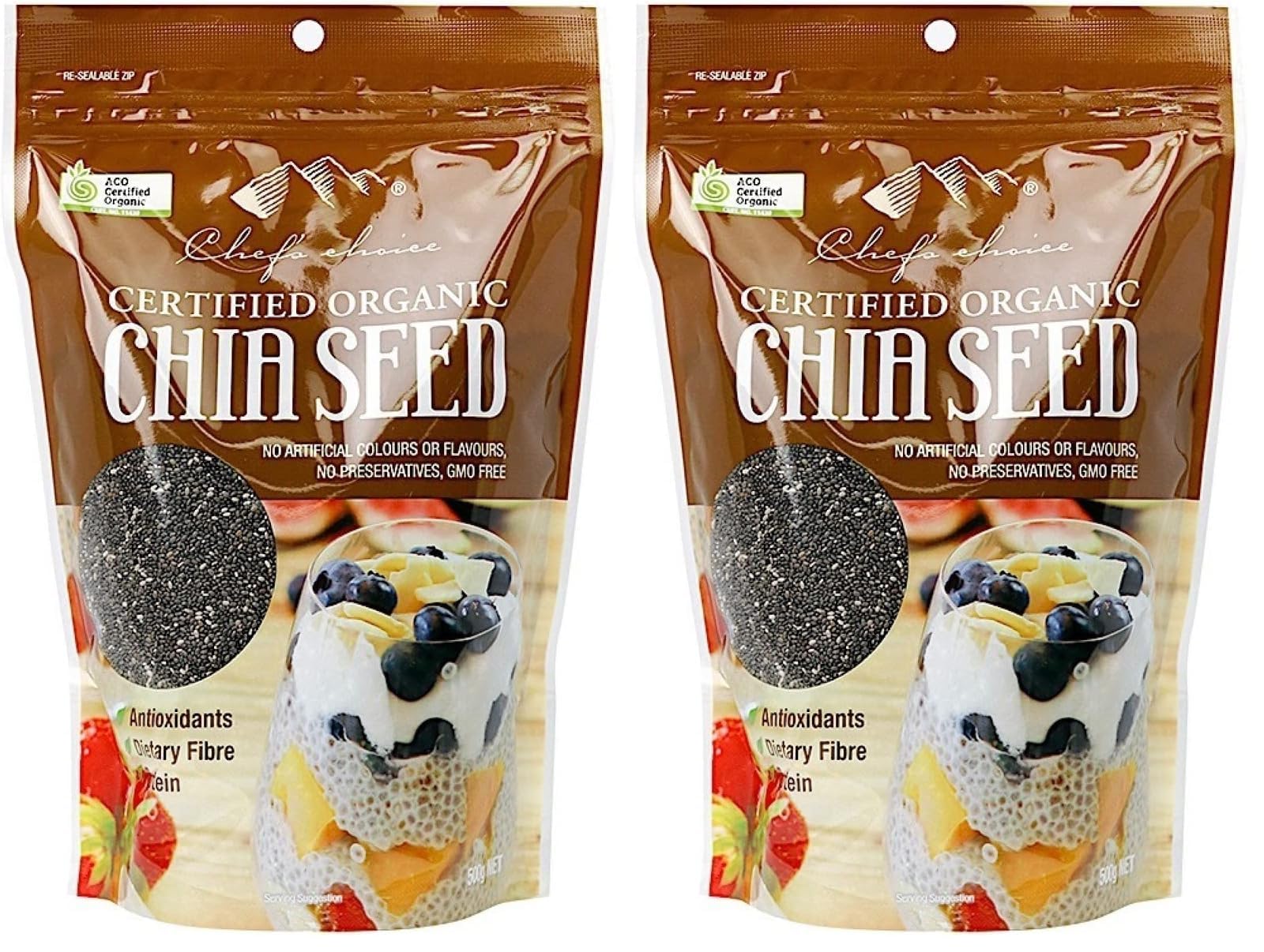 Chef's Choice Organic Black Chia Seeds 500g