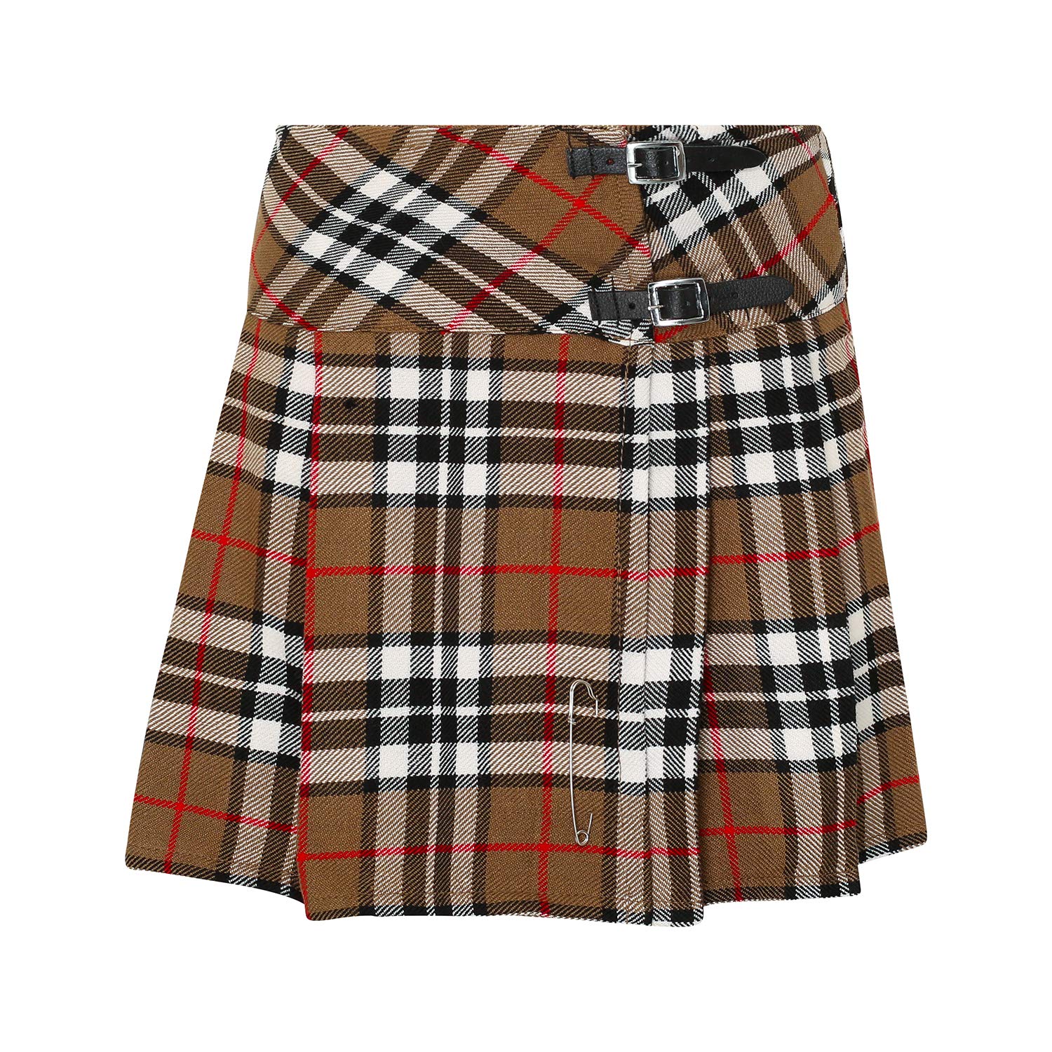 Tartanista Camel Thompson 16.5 inch Mini Kilt/Minikilt Skirt - Size UK 20