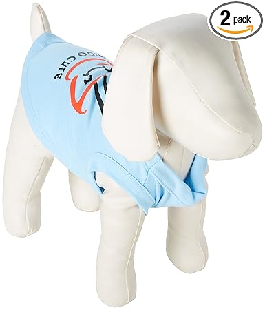 Mirage Pet Products 10-inch Miso Cute Screen Print Shirts for Pets, Small, Baby Blue