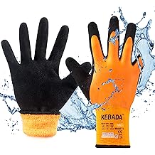 Kebada T1 Waterproof Winter Work Gloves for Men and Women,Insulated Work Gloves for Men Cold Weather,Warm Freezer Gloves Medium