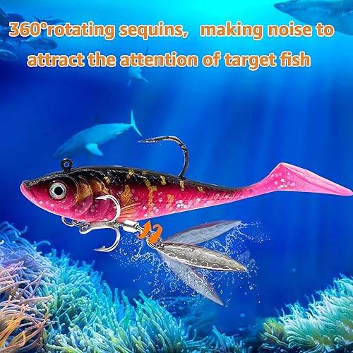 Miniatura 6 de Fishing Jig Spoon Lures VIB Metal Blade Baits Fishing Spoon Crankbaits Set for Trout Bass Salmon Lures Freshwater Saltwater