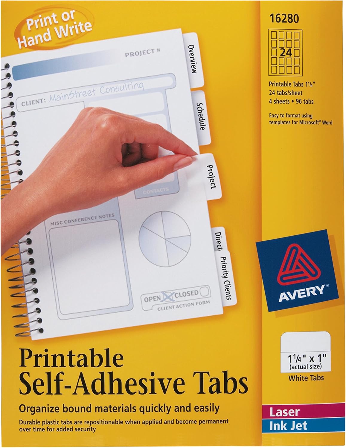 avery printable tabs