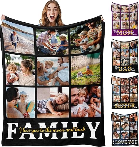 Ships Next Day, Manta personalizada con texto con imagen impresa en Estados Unidos, mantas y mantas personalizadas con fotos personalizadas, regalos