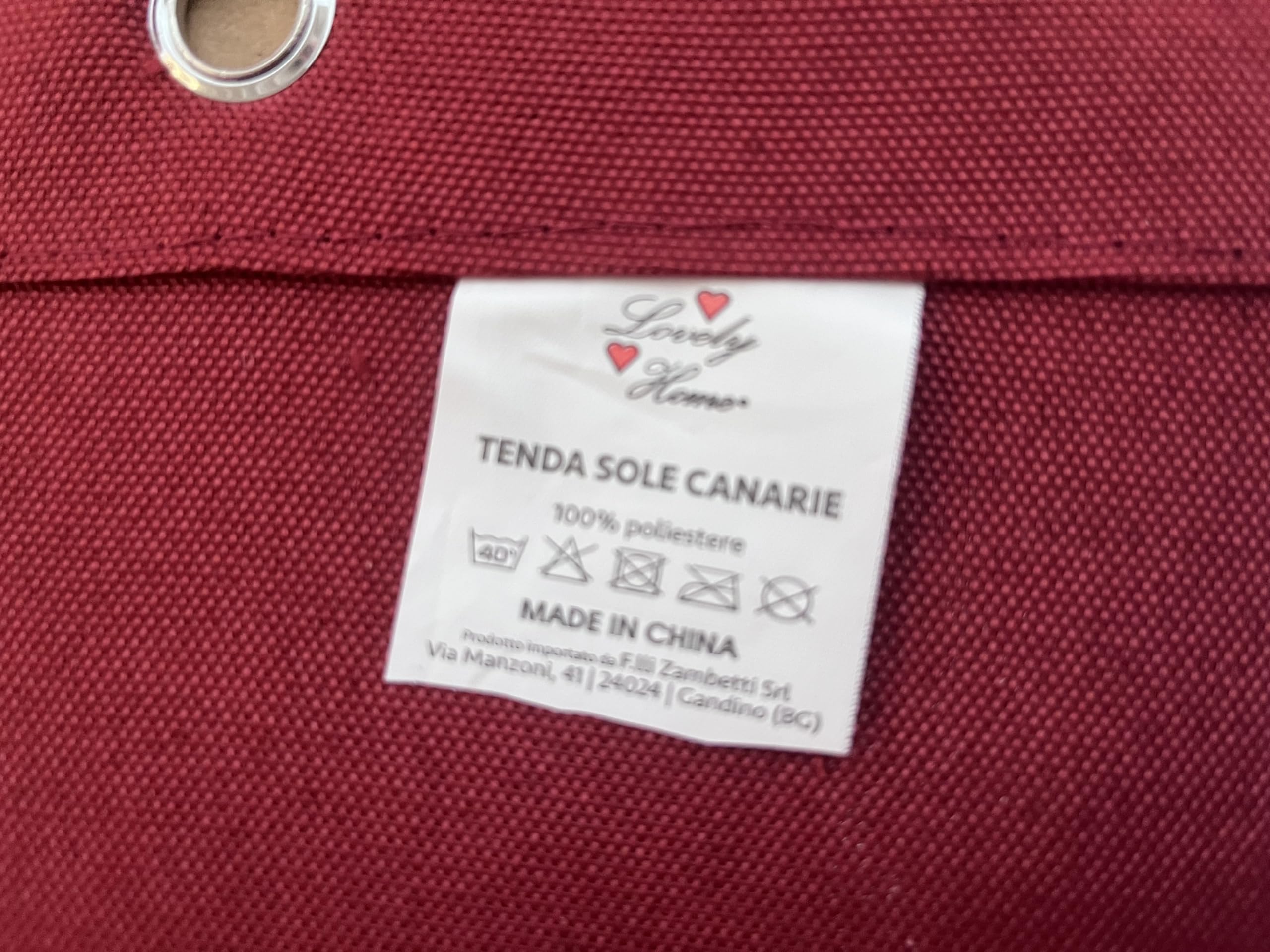 Awnlux Tenda Da Sole In Vinile Di Ricambio Per Camper, Impermeabile 473g, Protezione UV, Adatta Per Carefree/Dometic, 3,7m, Colore Bordeaux - 2