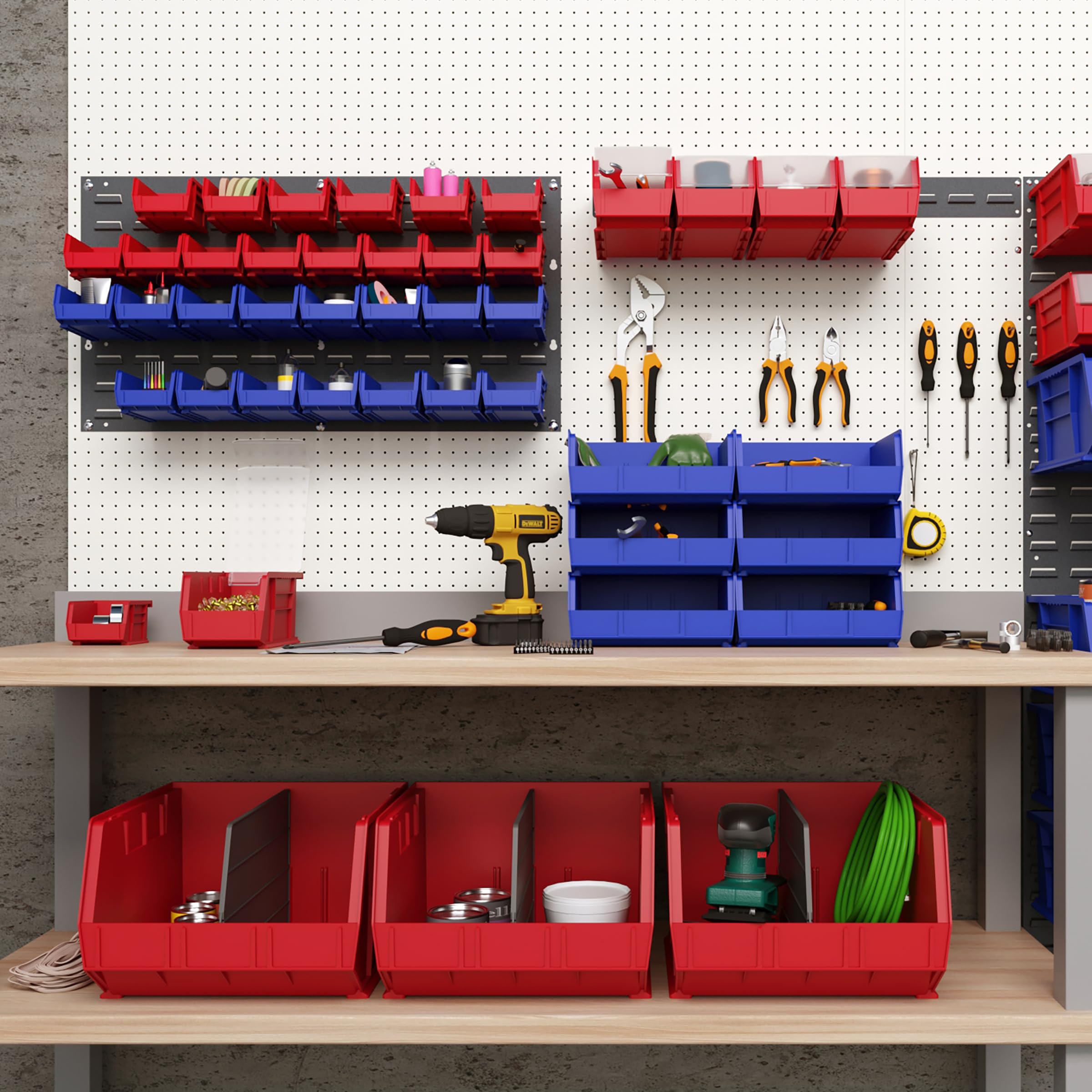 Akro-Mils 30632 Heavy Duty Wall Mount Garage Storage Steel