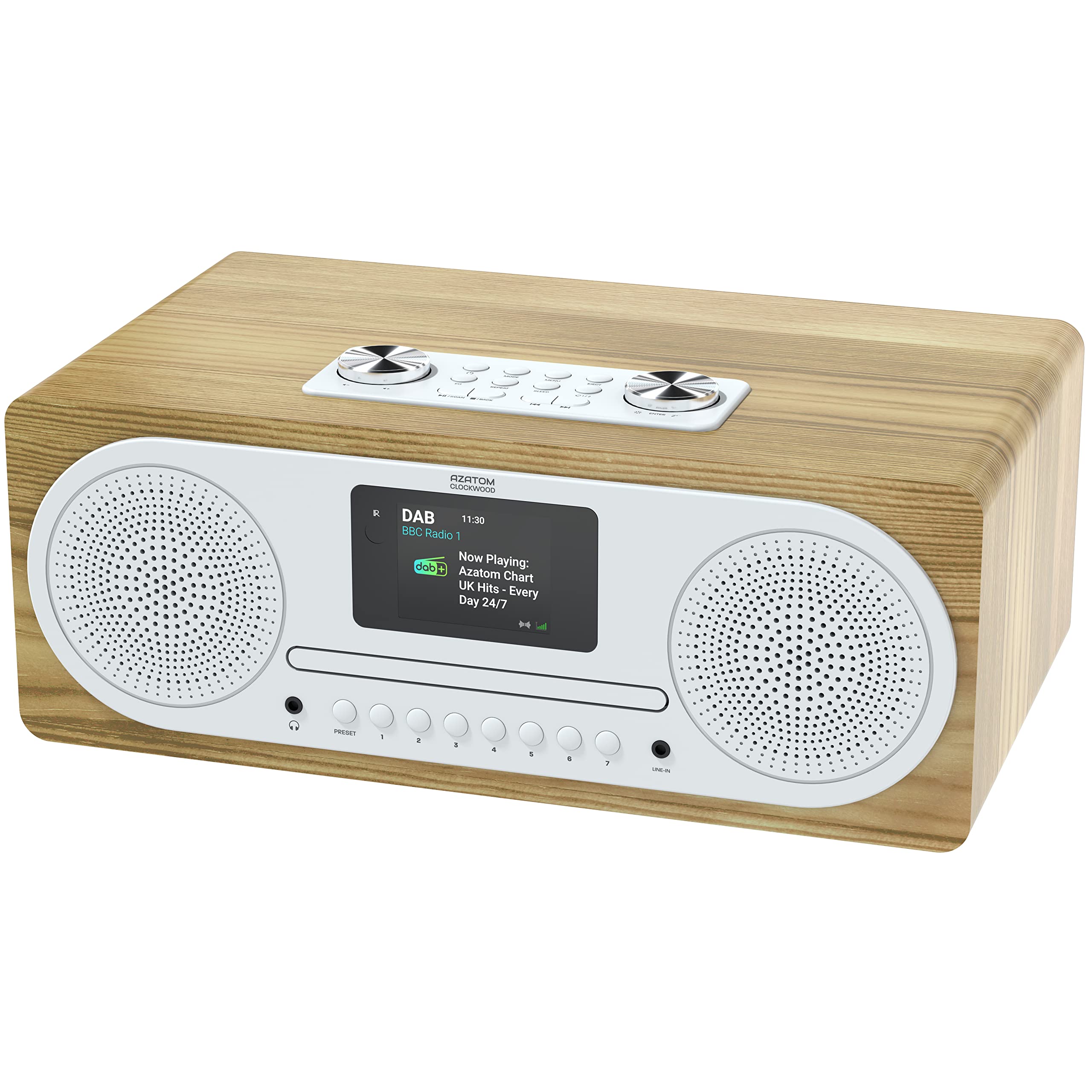 AZATOM CL100X DAB/DAB+ FM Radio Stereo HiFi Speaker System & CD Player